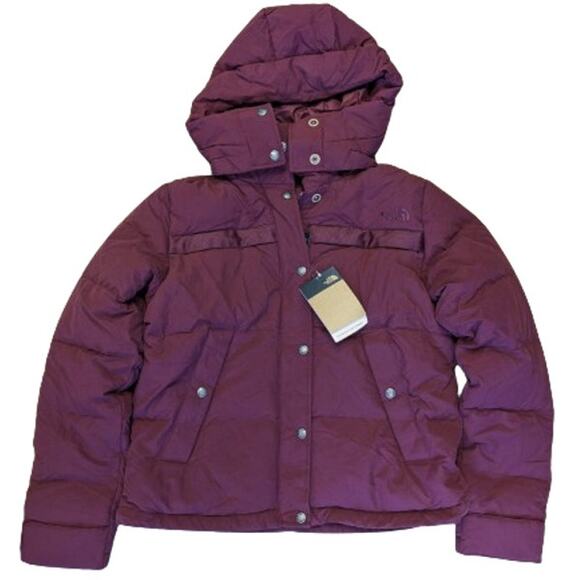 THE NORTH FACE Womens Forester Lowell Peak Down Jacket-Regal Red-Medium-NWT-C208
